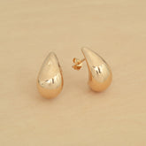 Boucles d'oreille GOUTTE (grandes) - plaqué or