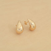 Boucles d'oreille GOUTTE (petites) - plaqué or