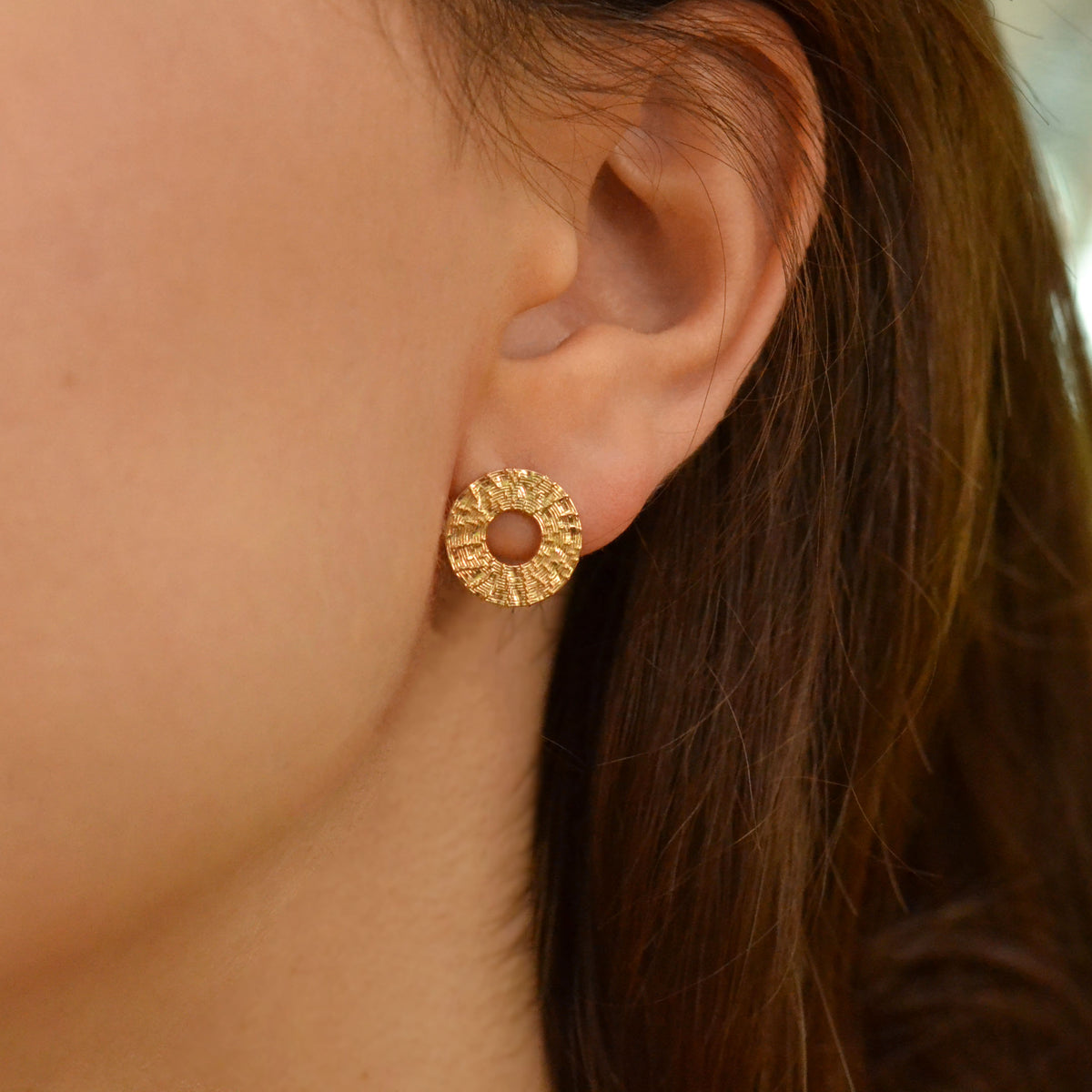 Boucles d'oreille PHÈDRE doré - plaqué or