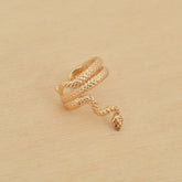 Faux piercing SNAKE - plaqué or