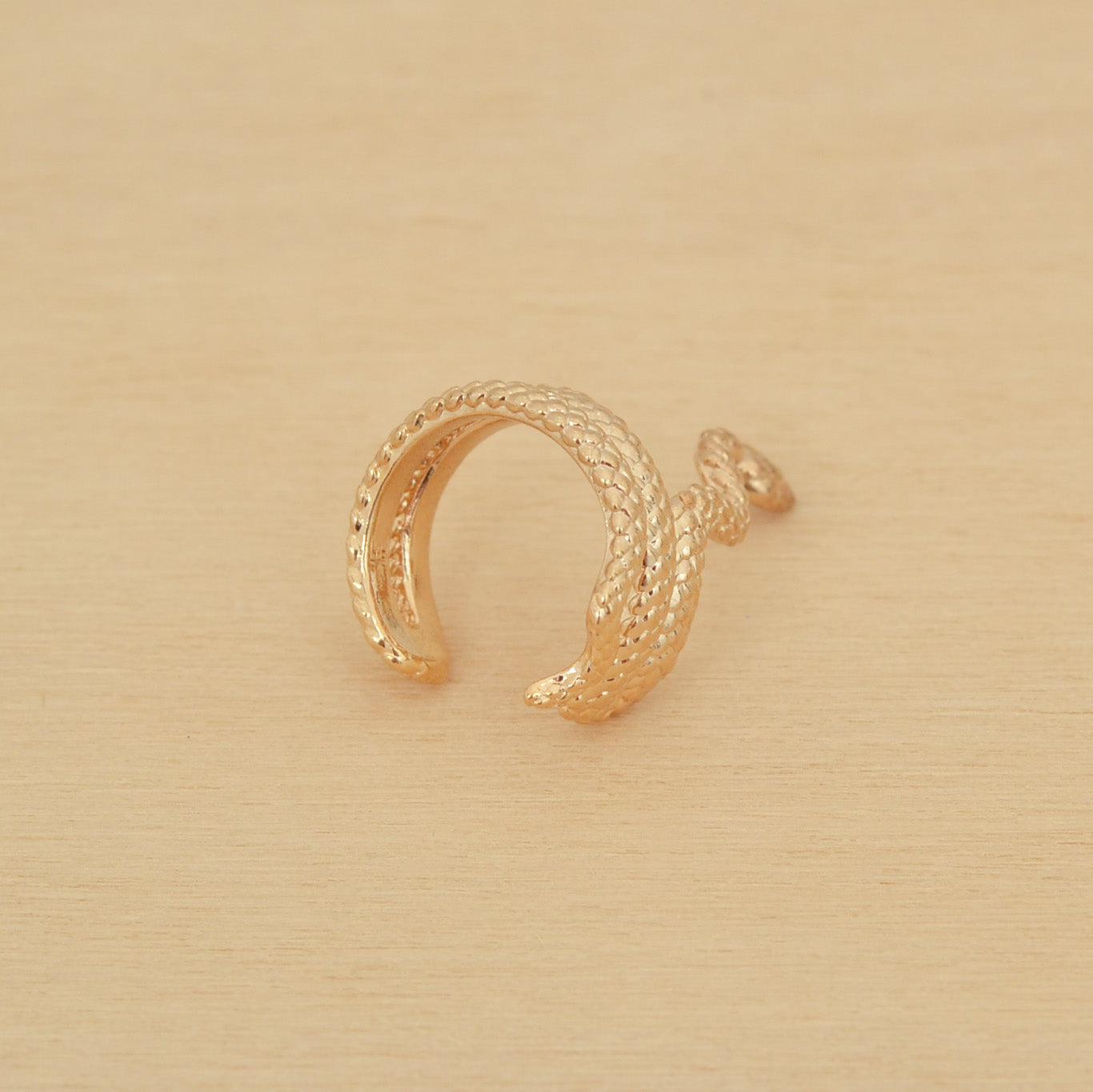 Faux piercing SNAKE - plaqué or