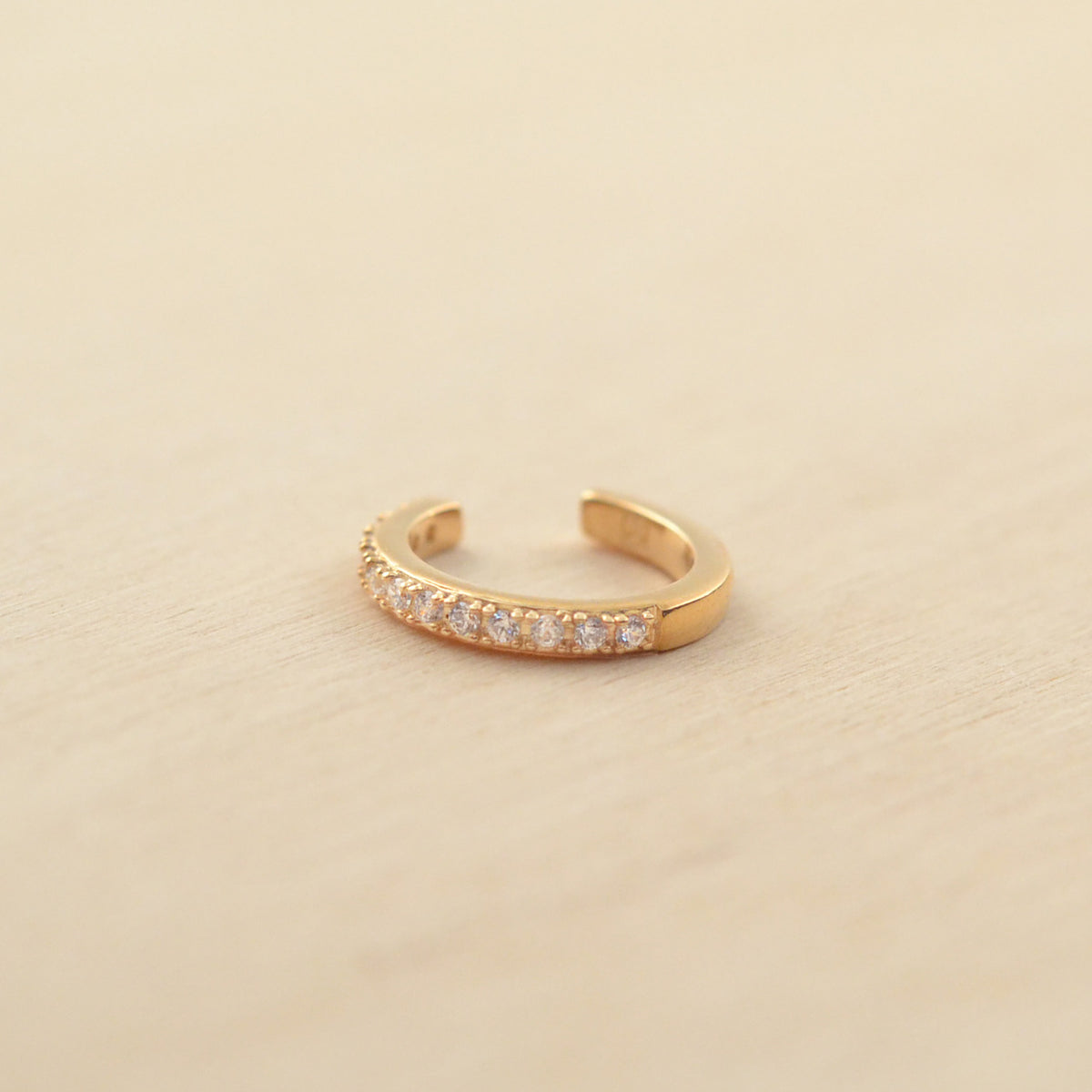 Faux piercing STELLA - plaqué or & zirconium