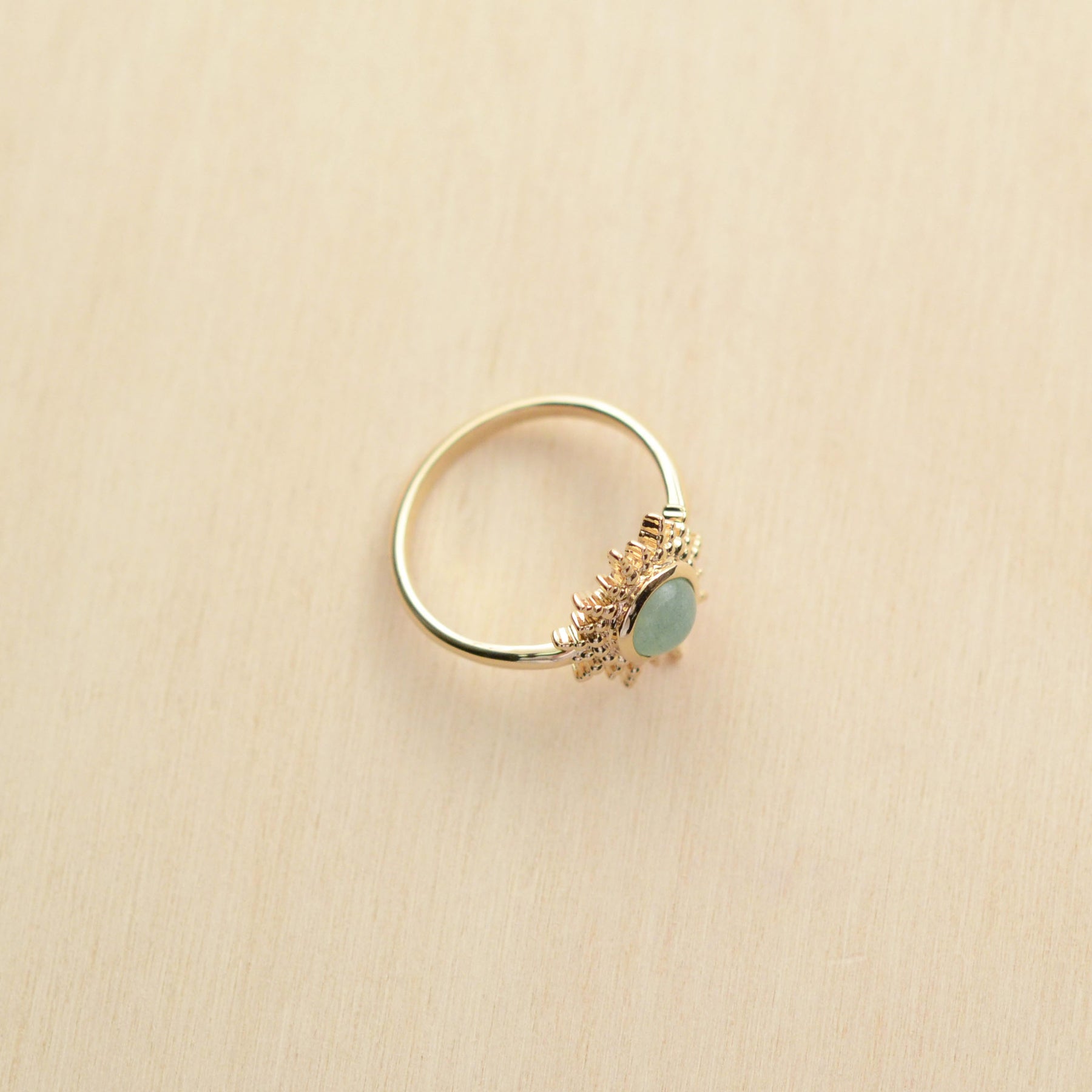 Bague SOLEIL COMÈTE - plaqué or & aventurine - Bijoux fantaisie femme | Votre boutique en ligne de bijoux fantaisie - yukablanc