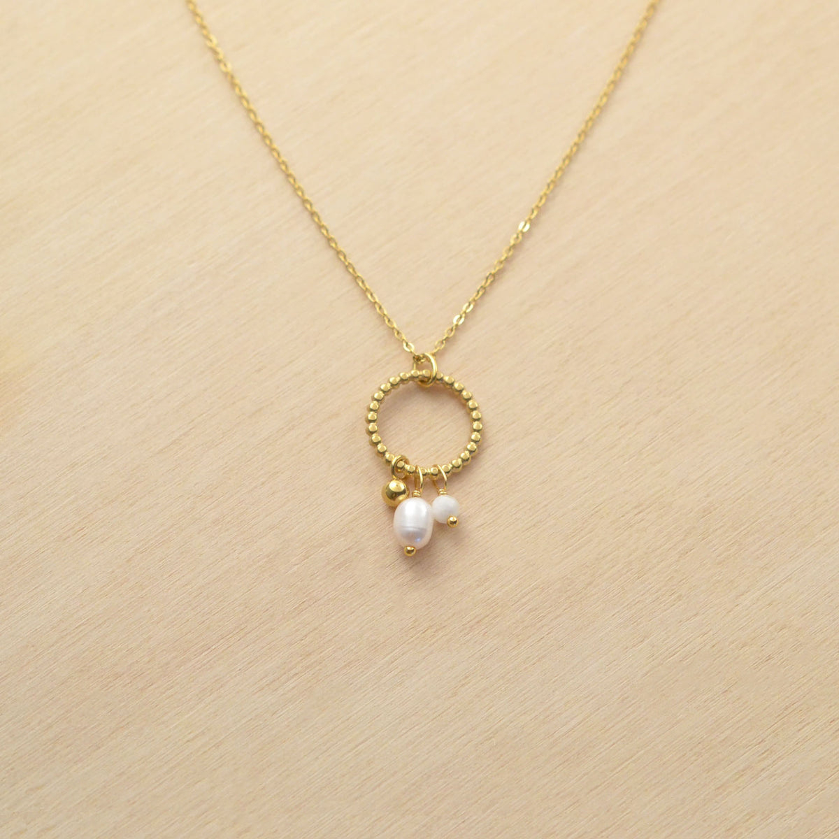 Collier MOORÉA - acier inoxydable & perle d'eau douce