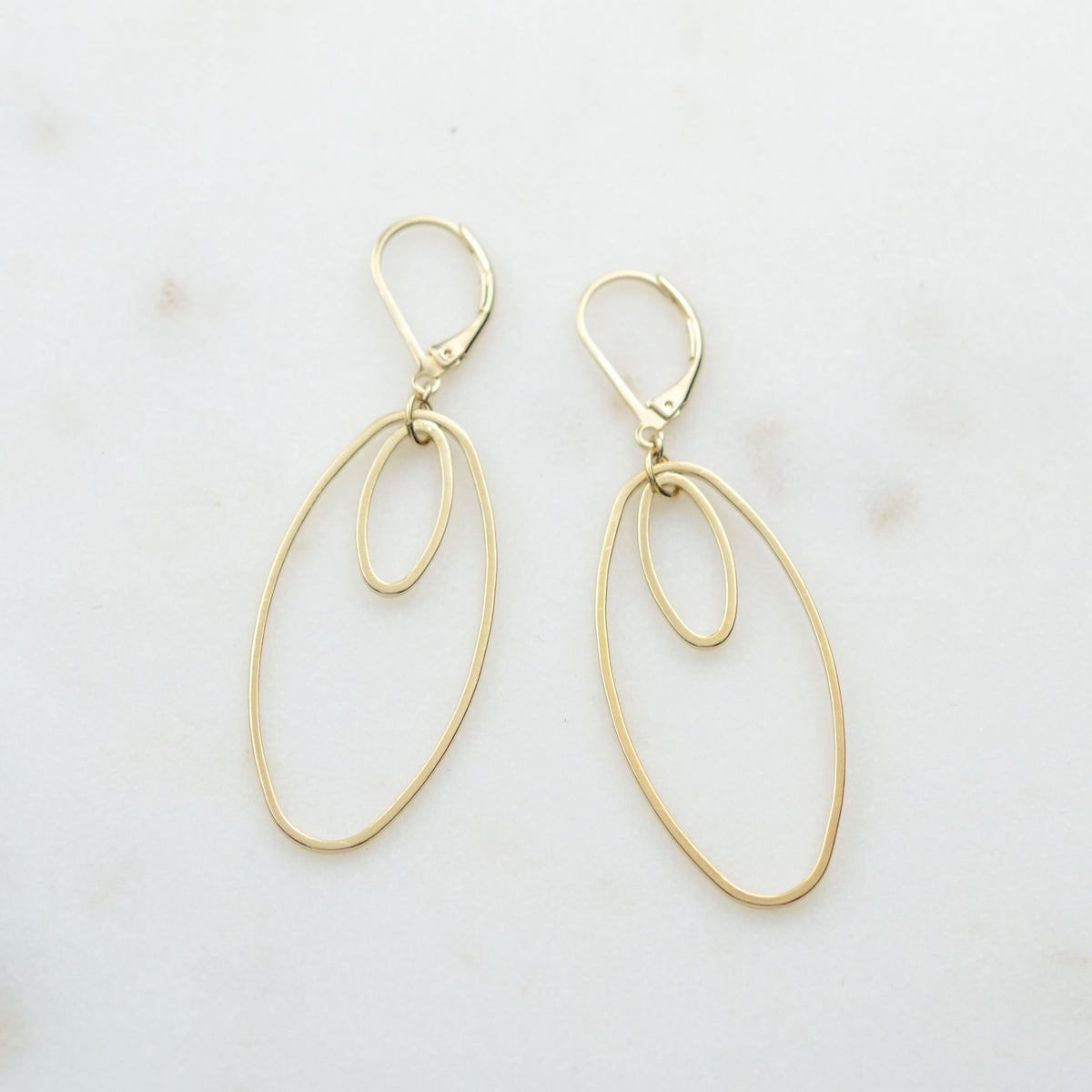 Boucles d'oreilles NÉBULEUSE - plaqué à l'or fin 24 carats - Bijoux fantaisie femme | Votre boutique en ligne de bijoux fantaisie - yukablanc
