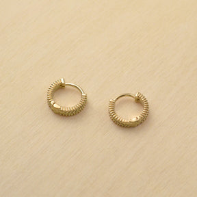 Boucles d'oreille CIRCÉ créoles - plaqué or