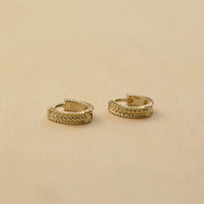 Boucles d'oreille CIRCÉ créoles - plaqué or