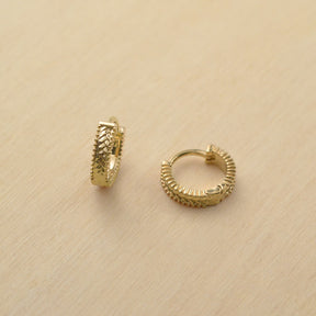 Boucles d'oreille CIRCÉ créoles - plaqué or