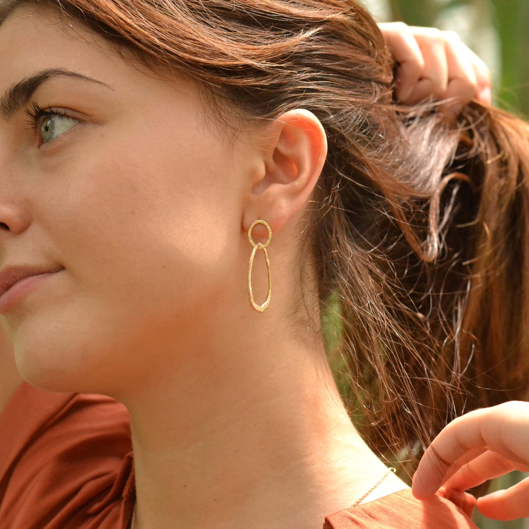 Boucles d'oreille HYDRA - plaqué or