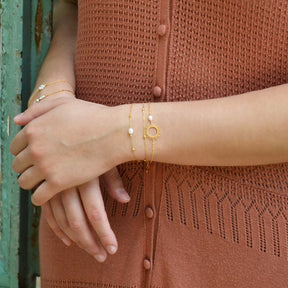Bracelet BORA BORA - acier inoxydable & perle d'eau douce