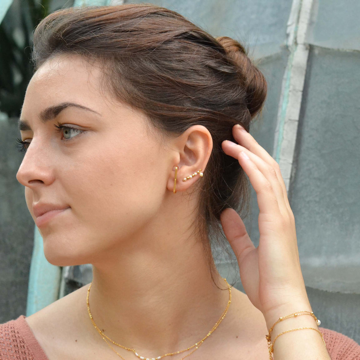 Bijou d'oreille COLISÉE - acier inoxydable