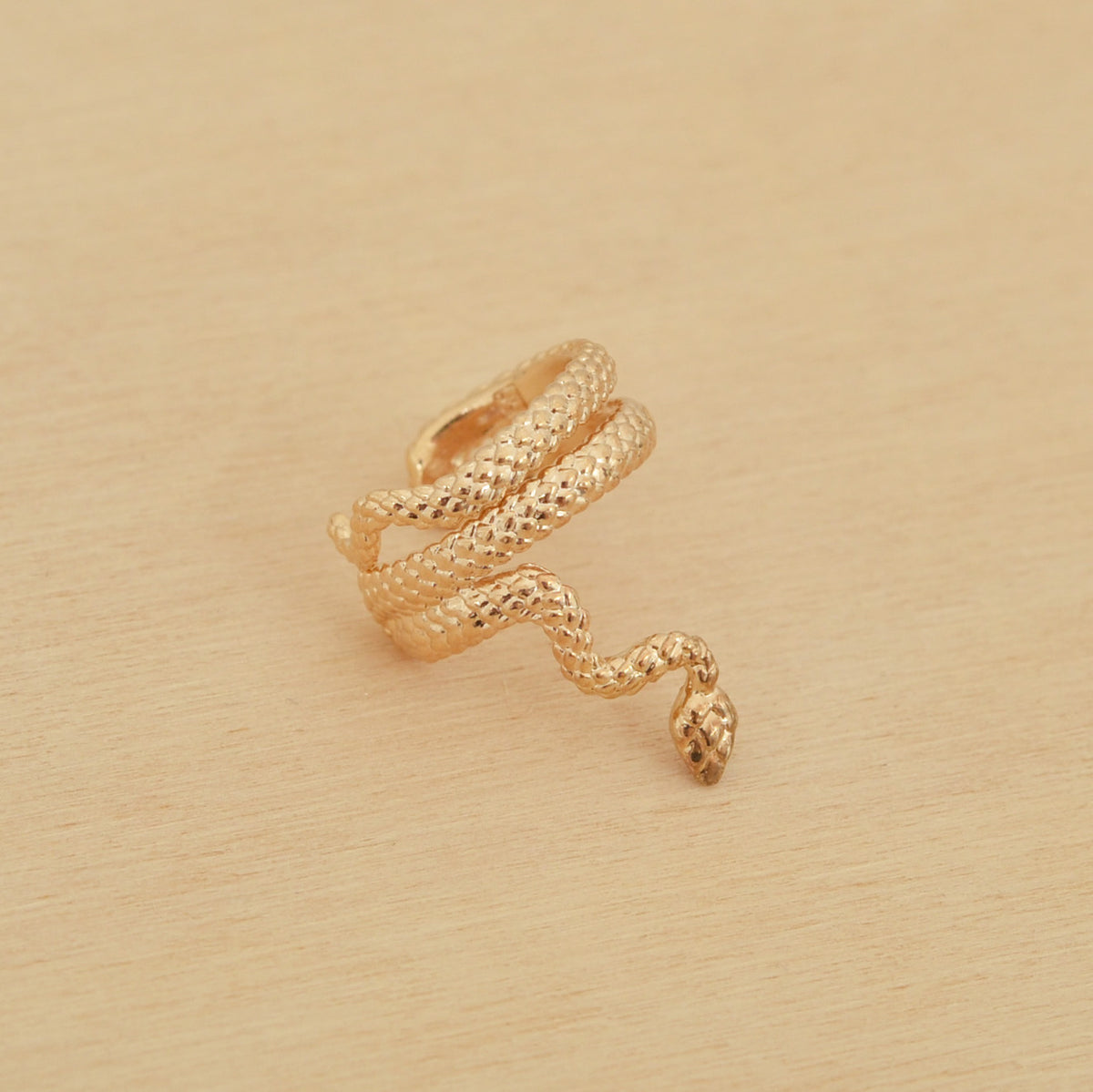 Faux piercing SNAKE - plaqué or