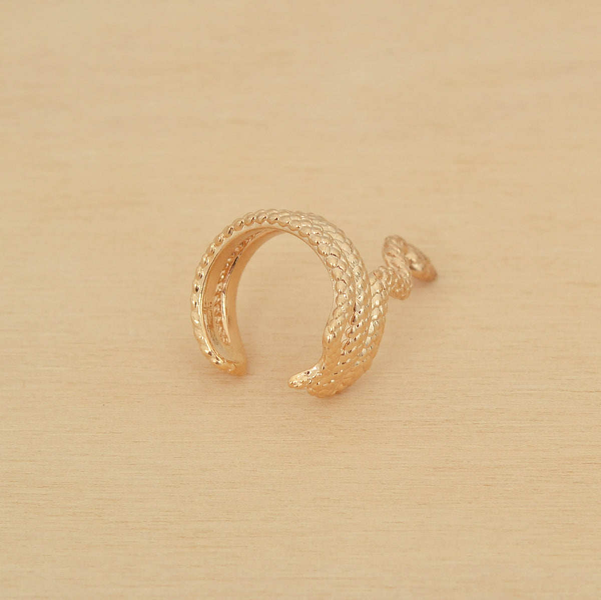 Faux piercing SNAKE - plaqué or