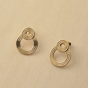 Boucles d'oreille MILOS - plaqué or