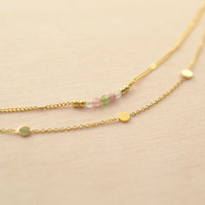 Bracelet LAGON - acier inoxydable & tourmaline