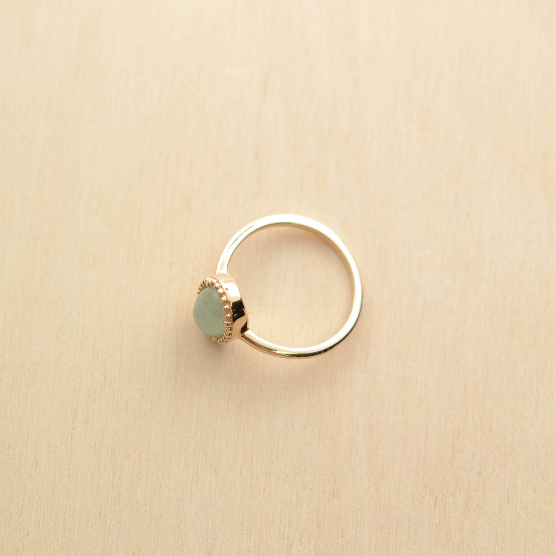 Bague PHÈDRE - plaqué or & aventurine - Bijoux fantaisie femme | Votre boutique en ligne de bijoux fantaisie - yukablanc
