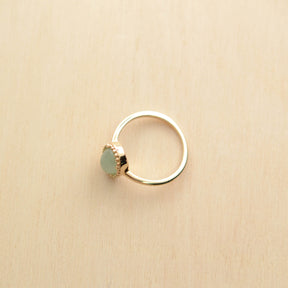 Bague PHÈDRE - plaqué or & aventurine - Bijoux fantaisie femme | Votre boutique en ligne de bijoux fantaisie - yukablanc