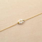 Bracelet VANILLE - acier inoxydable & perles d'eau douce