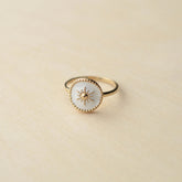 Bague SOLEIL - plaqué or & émail - Bijoux fantaisie femme | Votre boutique en ligne de bijoux fantaisie - yukablanc