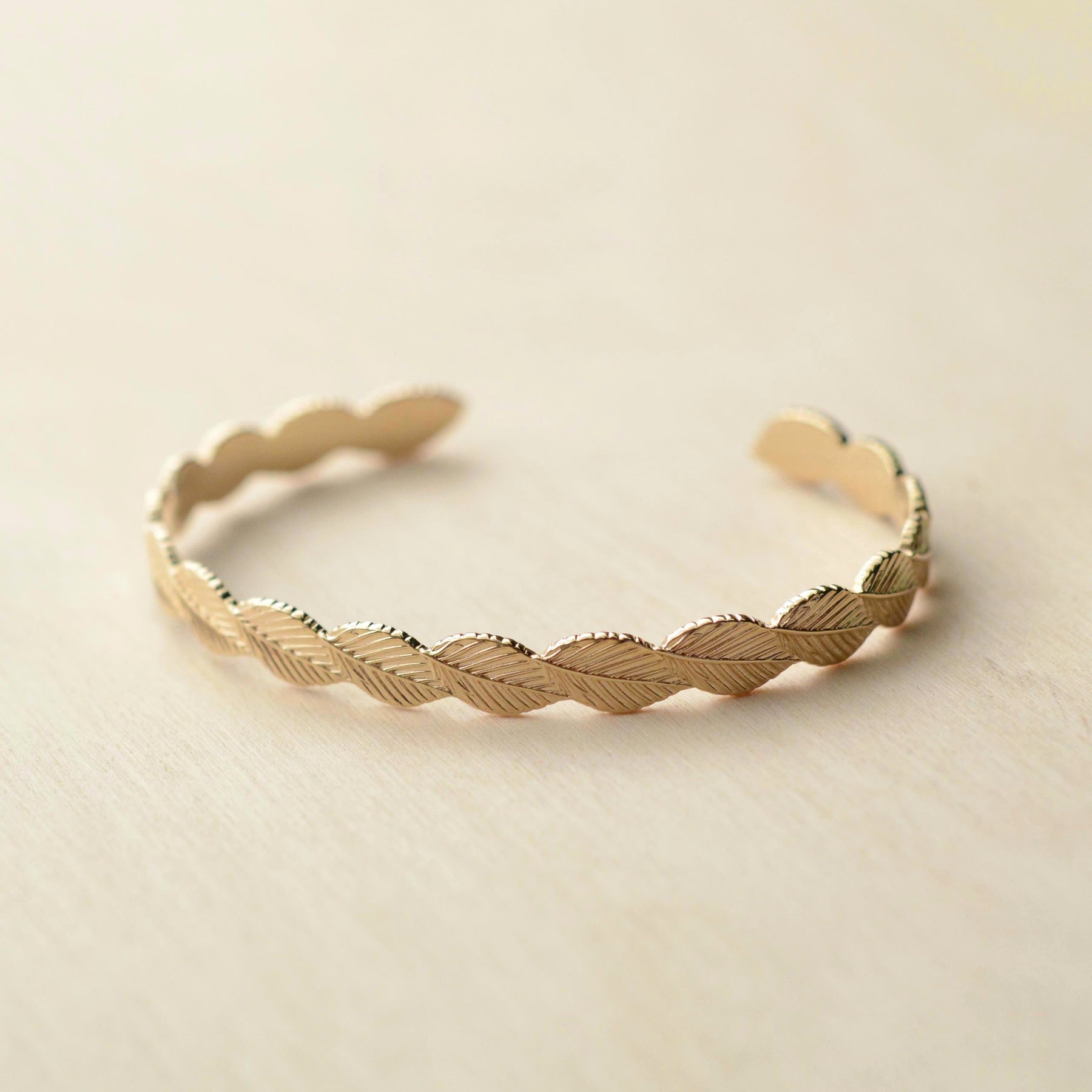Jonc ORME - plaqué or - Bijoux fantaisie femme | Votre boutique en ligne de bijoux fantaisie - yukablanc