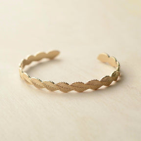 Jonc ORME - plaqué or - Bijoux fantaisie femme | Votre boutique en ligne de bijoux fantaisie - yukablanc