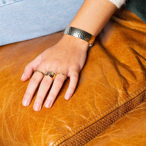 Bague CROISILLON - plaqué or - Bijoux fantaisie femme | Votre boutique en ligne de bijoux fantaisie - yukablanc