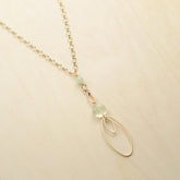 Sautoir NÉBULEUSE - plaqué à l'or fin 24 carats & morganite - Bijoux fantaisie femme | Votre boutique en ligne de bijoux fantaisie - yukablanc