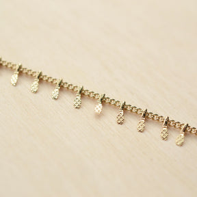 Bracelet THAÏS - plaqué à l'or fin 24 carats - Bijoux fantaisie femme | Votre boutique en ligne de bijoux fantaisie - yukablanc