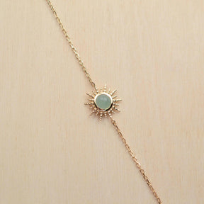 Bracelet COMÈTE - plaqué or & aventurine - Bijoux fantaisie femme | Votre boutique en ligne de bijoux fantaisie - yukablanc