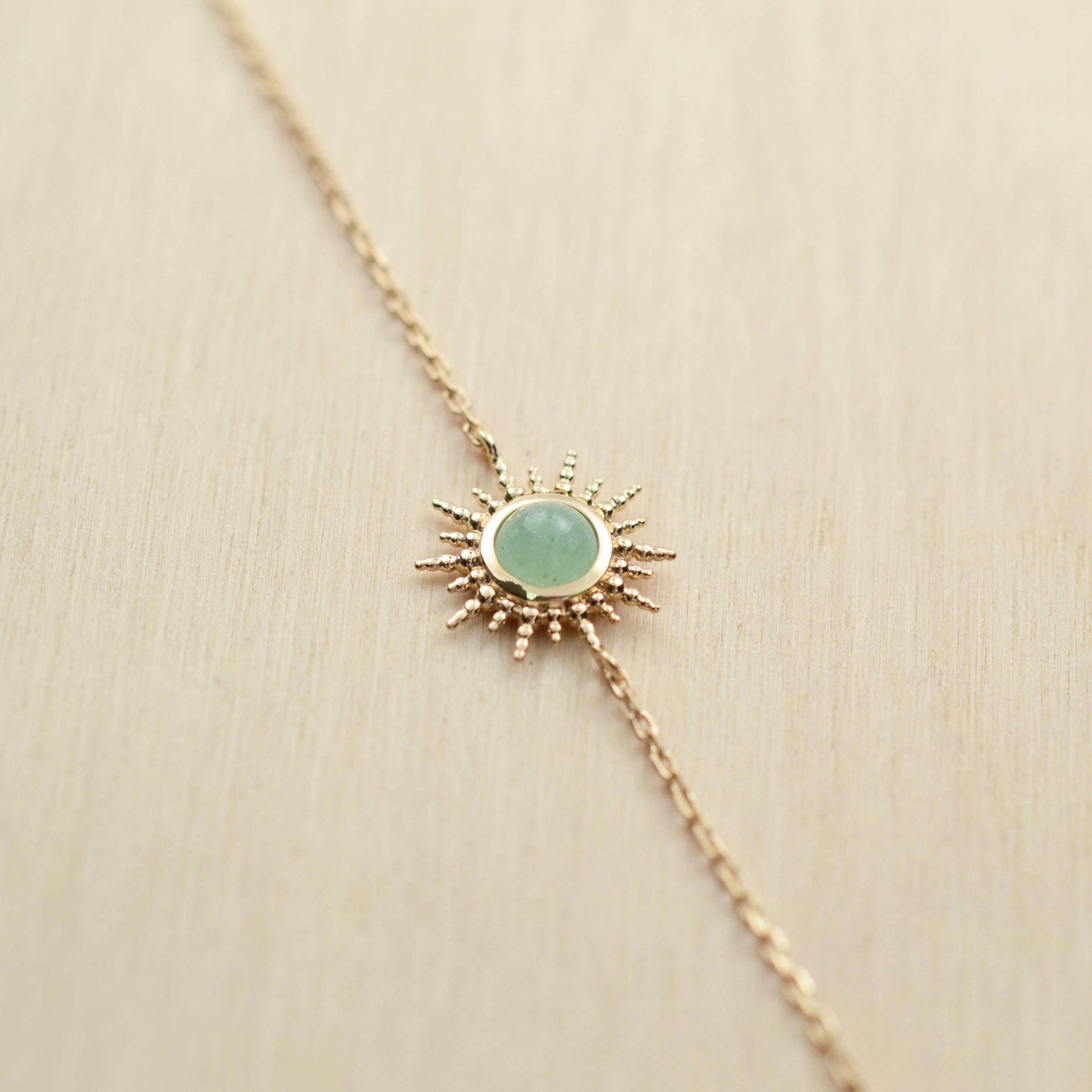 Bracelet COMÈTE - plaqué or & aventurine - Bijoux fantaisie femme | Votre boutique en ligne de bijoux fantaisie - yukablanc