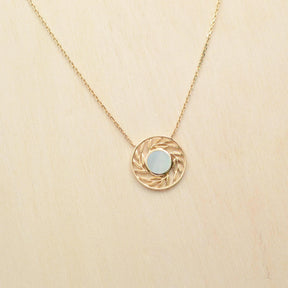 Collier PALME - plaqué or & nacre blanche - Bijoux fantaisie femme | Votre boutique en ligne de bijoux fantaisie - yukablanc